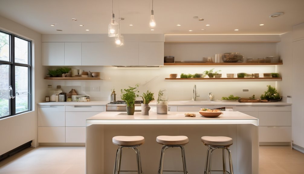 tiny budget kitchen lighting plan