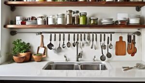 tiny space kitchen repurposed gear