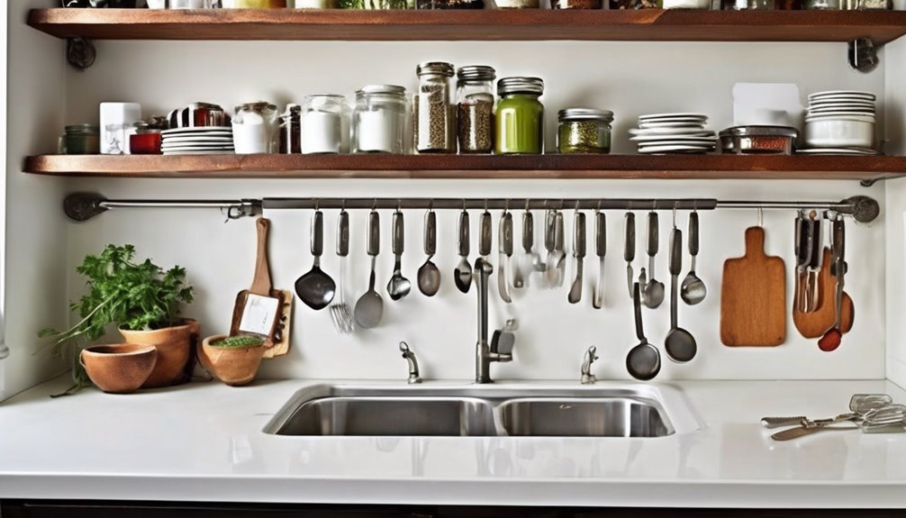 tiny space kitchen repurposed gear