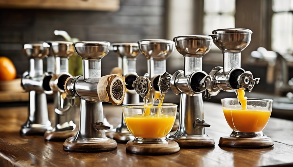 top hand crank juicers