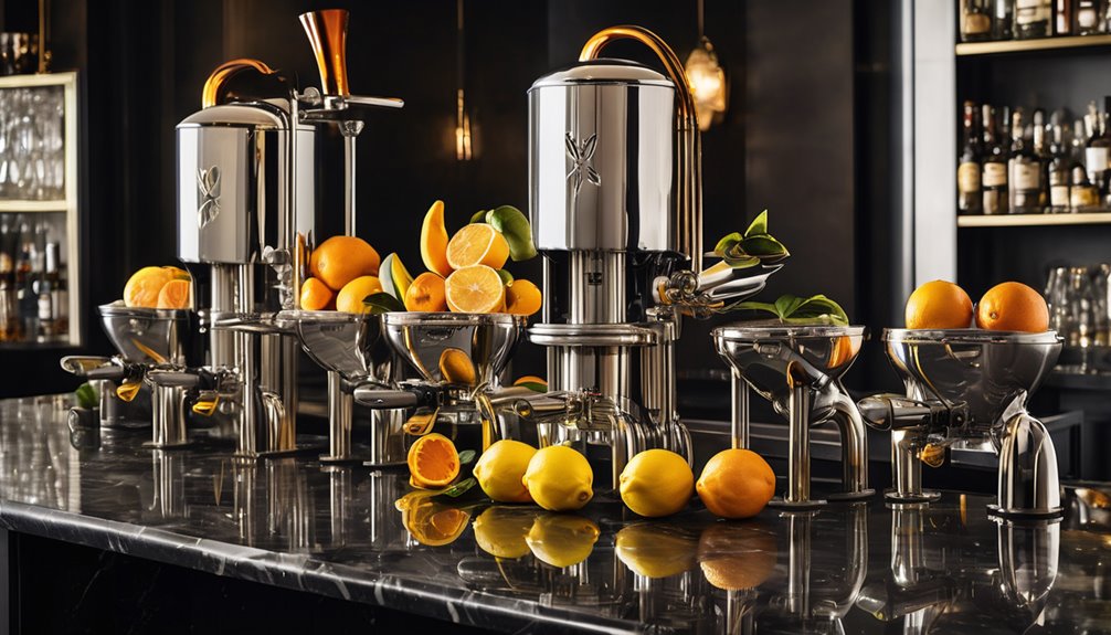 top lever action citrus juicers
