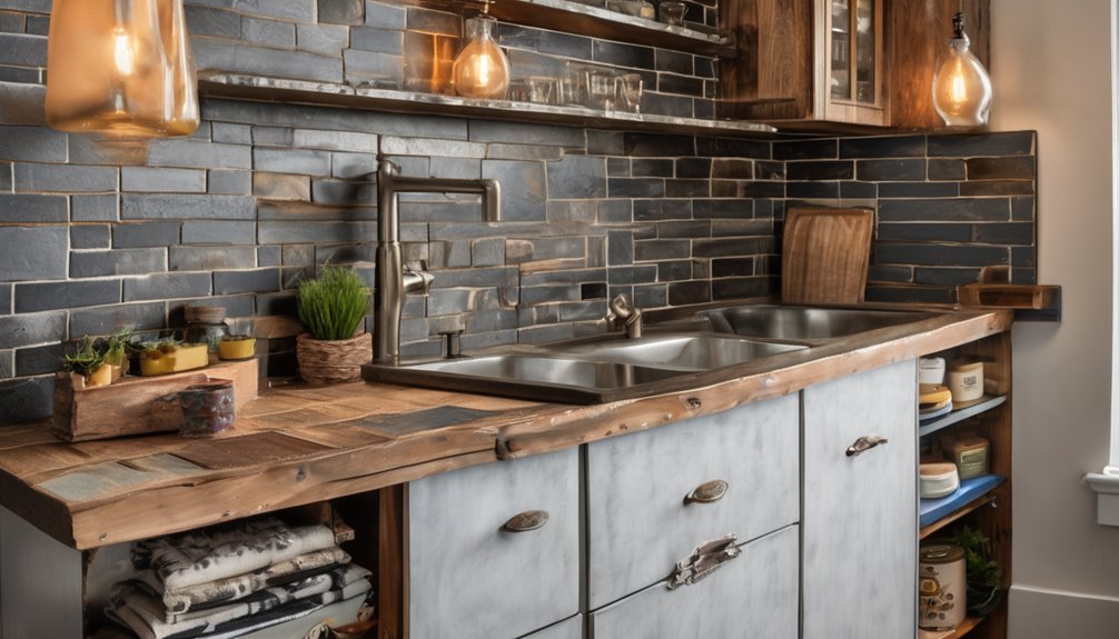 upcycled surface choice wood tile concrete