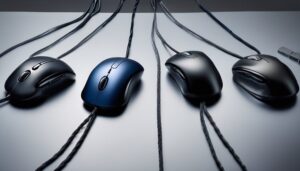 wired vertical mice for security