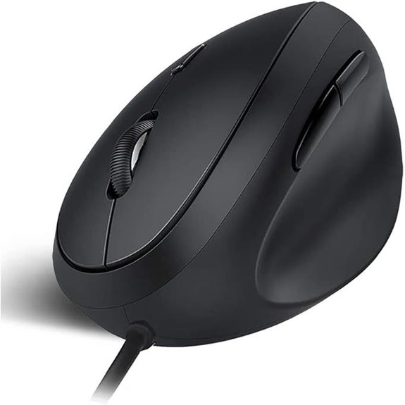 wired vertical optical mouse